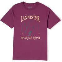 Game of Thrones House Lannister Herren T-Shirt - Burgunderrot - L von Game Of Thrones