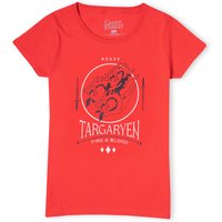 Game of Thrones House Targaryen Damen T-Shirt - Rot - S von Game Of Thrones