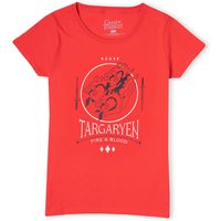 Game of Thrones House Targaryen Damen T-Shirt - Rot - XL von Game Of Thrones