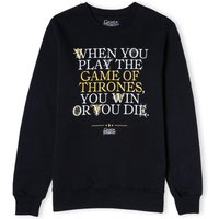 Game of Thrones Win Or Die Unisex Sweatshirt - Schwarz - L von Game Of Thrones