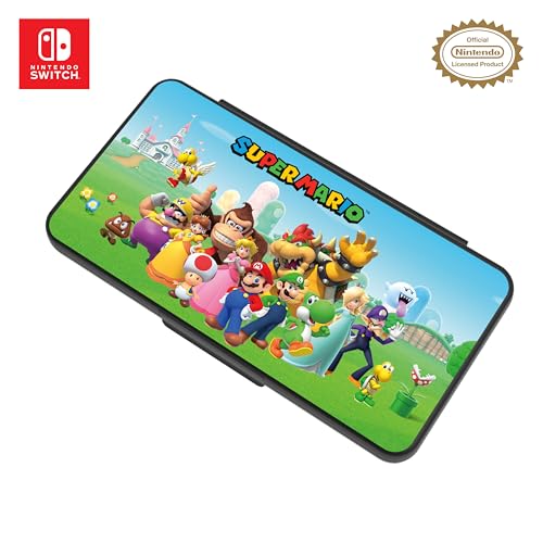 RDS Nintendo Switch Spielkartenetui – Super Mario – bietet Platz für 24 Spielkarten und 4 microSD-Karten, mehrfarbig, multi-color von Game Traveler