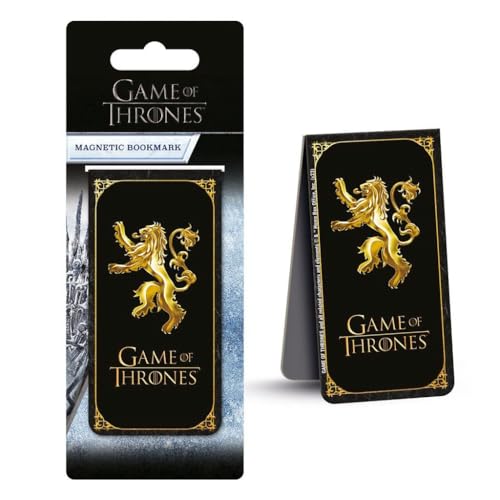 Game Of Thrones Magnetisches Lesezeichen von Lannister, Schwarz, Golden, 15,5 in x 6 in x 0,2 in von Game Of Thrones