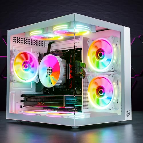 GameMachines HyperCube Snow Edition - Gaming PC - RGB CPU Kühler - Intel® Core™ i7 12700KF - NVIDIA GeForce RTX 5060Ti 16GB - 1000GB M.2 SSD - 32GB DDR4 - WLAN - Windows 11 Pro von GameMachines