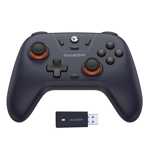 GameSir Nova Lite Wireless Controller, Tri-Mode Konnektivität, PC Gamepad Joystick für Windows PC/Switch/Stem/iOS/Android, mit Hall-Effekt Trigger, DualVibration, Turbo, Bewegung (Dunkelviolett) von GameSir