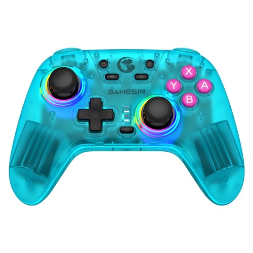 GameSir Nova Wireless Switch Pro Controller für Switch/Lite/OLED, Switch Controller mit Hall-Effekt JoySticks, RGB LED, Turbo, programmierbar, Bewegungssteuerung, Wake Up Funktion (Grün) von GameSir