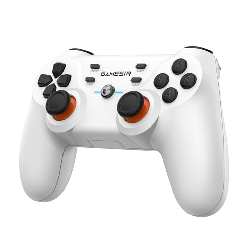 GameSir T3s Wireless Controller für Windows PC/iOS13+/Android Phone/Tablet,Bluetooth Gamecontroller für Switch,mobiles Gamepad mit Einstellbarer Vibration(Weiß) von GameSir