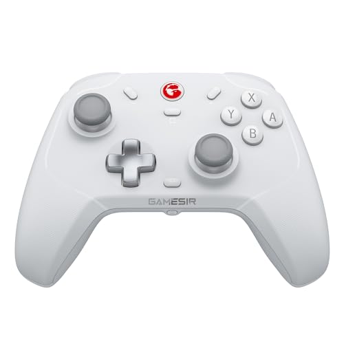 GameSir T4 Cyclone Wireless Controller für Switch/Lite/OLED, Switch Remote Gamepad mit Hall-Effekt Sensing Joystick, Kompatibel mit Steam Deck, Android, iOS, Windows(Weiß) von GameSir