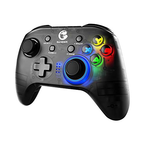 GameSir T4 pro Wireless Controller für Switch,Bluetooth Switch Pro Controller mit LED Beleuchtet,PC Gamepad Joystick mit Dual Motor,Programmable Handy Controller für iPhone/Android/PC von GameSir