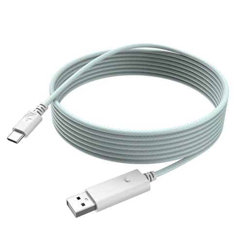 GameSir USB-C-Kabel für G7 SE, G7, T4 Kaleid (Weiß & Cyan) von GameSir