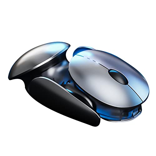 GameXtrem Kabellose Maus, 2,4 GHz mit USB-Nano-Empfänger, 36 Monate Lebensdauer, 1000 DPI Optical Tracking, beidhändig, kompatibel mit PC, Laptop (Pro Silver) von GameXtrem