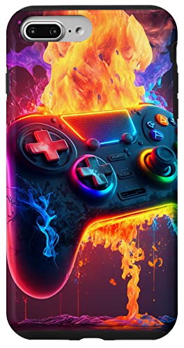 Hülle für iPhone 7 Plus/8 Plus Gamer Ästhetische Grafik Gaming Videospiele Jungen Teenager Kinder von Gamer Aesthetic Graphic Gaming Video Games Boys