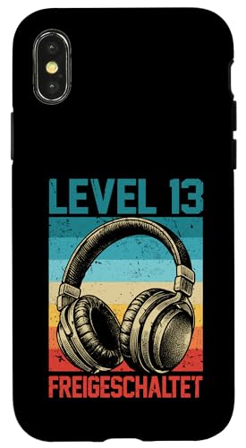 13. Geburtstag Jungen Video Gamer Level 13 Unlocked Jungs Hülle für iPhone X/XS von Gamer Geburtstag Zocker Jugend Teenager Spieler