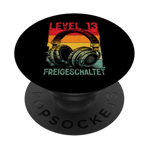 13. Geburtstag Jungen Video Gamer Level 13 Unlocked Jungs PopSockets Klebender PopGrip 13. Geburtstag Jungen Video Gamer Level 13 Unlocked Jungs PopSockets Klebender PopGrip von Gamer Geburtstag Zocker Jugend Teenager Spieler