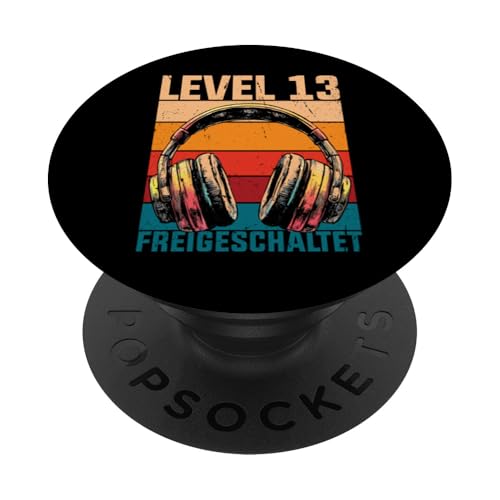 13. Geburtstag Jungen Video Gamer Level 13 Unlocked Jungs PopSockets Klebender PopGrip 13. Geburtstag Jungen Video Gamer Level 13 Unlocked Jungs PopSockets Klebender PopGrip von Gamer Geburtstag Zocker Jugend Teenager Spieler