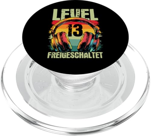 13. Geburtstag Jungen Video Gamer Level 13 Unlocked Jungs PopSockets PopGrip für MagSafe 13. Geburtstag Jungen Video Gamer Level 13 Unlocked Jungs PopSockets PopGrip für MagSafe von Gamer Geburtstag Zocker Jugend Teenager Spieler