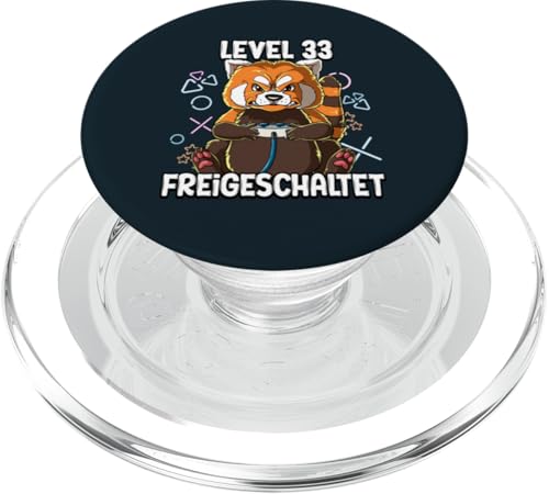 Level 33 Freigeschaltet 33 Jahre 33. Geburtstag Gaming PopSockets PopGrip für MagSafe von Gamer Geburtstagsgeschenk
