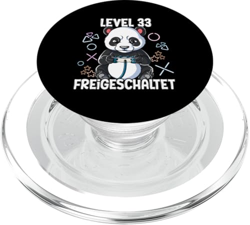 Level 33 Freigeschaltet 33 Jahre 33. Geburtstag Gaming PopSockets PopGrip für MagSafe von Gamer Geburtstagsgeschenk