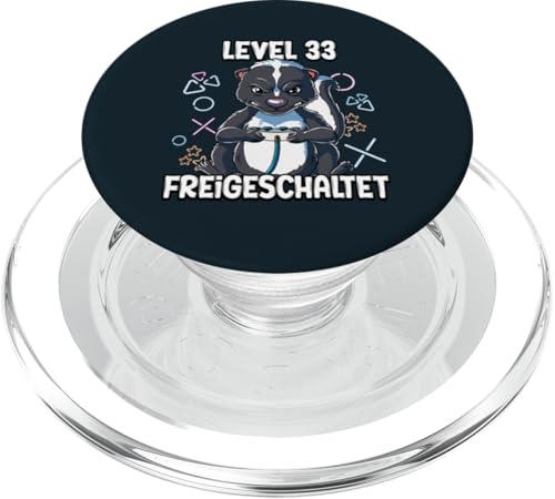 Level 33 Freigeschaltet 33 Jahre 33. Geburtstag Gaming PopSockets PopGrip für MagSafe von Gamer Geburtstagsgeschenk