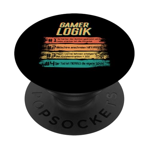 Gamer Logic Computer-PC-Controller Gamer Boys PopSockets Klebender PopGrip von Gamer Logic Computer PC Controller Gamer Boys