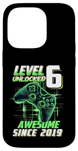 Junge Mädchen Geburtstag, Level 6, Gamer Geburtstag, Spielparty Hülle für iPhone 14 Pro von Gamer