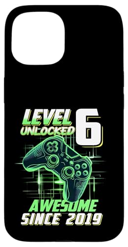 Junge Mädchen Geburtstag, Level 6, Gamer Geburtstag, Spielparty Hülle für iPhone 15 Junge Mädchen Geburtstag, Level 6, Gamer Geburtstag, Spielparty Hülle für iPhone 15 von Gamer
