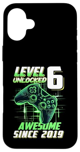Junge Mädchen Geburtstag, Level 6, Gamer Geburtstag, Spielparty Hülle für iPhone 16 Plus von Gamer