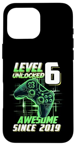 Junge Mädchen Geburtstag, Level 6, Gamer Geburtstag, Spielparty Hülle für iPhone 16 Pro Max Junge Mädchen Geburtstag, Level 6, Gamer Geburtstag, Spielparty Hülle für iPhone 16 Pro Max von Gamer