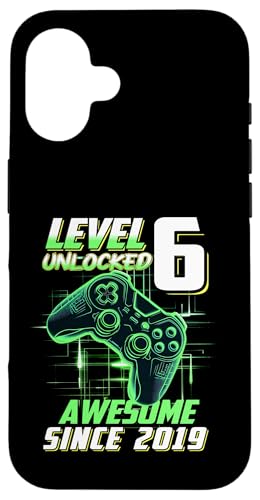 Junge Mädchen Geburtstag, Level 6, Gamer Geburtstag, Spielparty Hülle für iPhone 16 Junge Mädchen Geburtstag, Level 6, Gamer Geburtstag, Spielparty Hülle für iPhone 16 von Gamer
