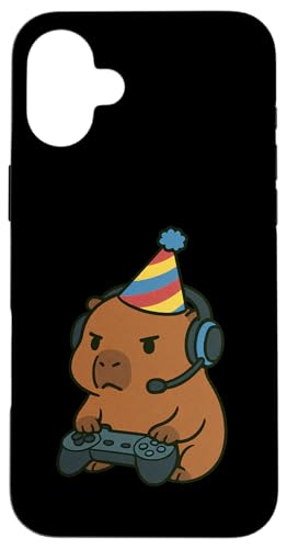 Capybara Gamer Gaming Geburtstag Videospiele Jungen Mädchen Kinder Hülle für iPhone 16 Plus Capybara Gamer Gaming Geburtstag Videospiele Jungen Mädchen Kinder Hülle für iPhone 16 Plus von GamerAxis1