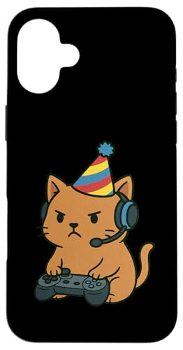 Cat Gamer Gaming Geburtstag Videospiele Jungen Mädchen Kinder Hülle für iPhone 16 Plus Cat Gamer Gaming Geburtstag Videospiele Jungen Mädchen Kinder Hülle für iPhone 16 Plus von GamerAxis1
