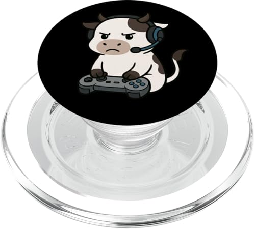 Cow Gamer Gaming Retro Videospiele Zoo Jungen Mädchen Kinder PopSockets PopGrip für MagSafe Cow Gamer Gaming Retro Videospiele Zoo Jungen Mädchen Kinder PopSockets PopGrip für MagSafe von GamerAxis1