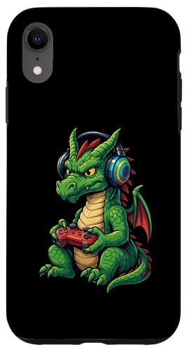 Dragon Gamer Gaming Retro Videospiele Jungen Mädchen Kinder Hülle für iPhone XR Dragon Gamer Gaming Retro Videospiele Jungen Mädchen Kinder Hülle für iPhone XR von GamerAxis1