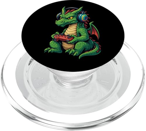 Dragon Gamer Gaming Retro Videospiele Jungen Mädchen Kinder PopSockets PopGrip für MagSafe Dragon Gamer Gaming Retro Videospiele Jungen Mädchen Kinder PopSockets PopGrip für MagSafe von GamerAxis1
