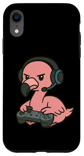 Flamingo Gamer Gaming Retro Videospiele Jungen Mädchen Kinder Hülle für iPhone XR Flamingo Gamer Gaming Retro Videospiele Jungen Mädchen Kinder Hülle für iPhone XR von GamerAxis1