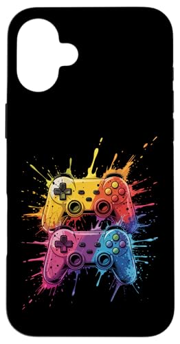 Gamer Bunte Farbspritzer Kunst Videospiele Jungen Mädchen Kinder Hülle für iPhone 16 Plus Gamer Bunte Farbspritzer Kunst Videospiele Jungen Mädchen Kinder Hülle für iPhone 16 Plus von GamerAxis1