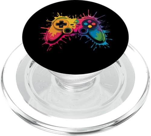 Gamer Bunte Farbspritzer Kunst Videospiele Jungen Mädchen Kinder PopSockets PopGrip für MagSafe Gamer Bunte Farbspritzer Kunst Videospiele Jungen Mädchen Kinder PopSockets PopGrip für MagSafe von GamerAxis1