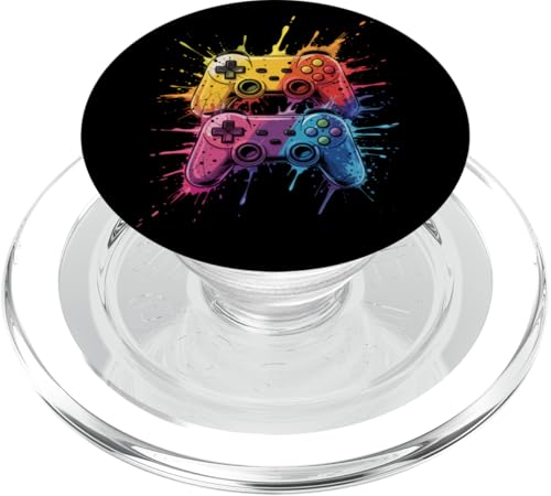 Gamer Bunte Farbspritzer Kunst Videospiele Jungen Mädchen Kinder PopSockets PopGrip für MagSafe Gamer Bunte Farbspritzer Kunst Videospiele Jungen Mädchen Kinder PopSockets PopGrip für MagSafe von GamerAxis1