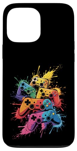 Gamer Videospiele Paint Splash Art Bunte Jungen Mädchen Kinder Hülle für iPhone 13 Pro Max Gamer Videospiele Paint Splash Art Bunte Jungen Mädchen Kinder Hülle für iPhone 13 Pro Max von GamerAxis1