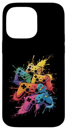 Gamer Videospiele Paint Splash Art Bunte Jungen Mädchen Kinder Hülle für iPhone 14 Pro Max Gamer Videospiele Paint Splash Art Bunte Jungen Mädchen Kinder Hülle für iPhone 14 Pro Max von GamerAxis1