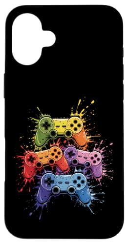 Gamer Videospiele Paint Splash Art Bunte Jungen Mädchen Kinder Hülle für iPhone 16 Plus Gamer Videospiele Paint Splash Art Bunte Jungen Mädchen Kinder Hülle für iPhone 16 Plus von GamerAxis1