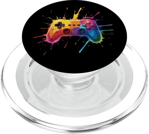 Gamer Videospiele Paint Splash Art Bunte Jungen Mädchen Kinder PopSockets PopGrip für MagSafe Gamer Videospiele Paint Splash Art Bunte Jungen Mädchen Kinder PopSockets PopGrip für MagSafe von GamerAxis1