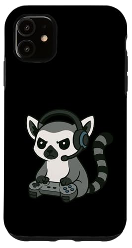 Lemur Gamer Gaming Retro Videospiele Zoo Jungen Mädchen Kinder Hülle für iPhone 11 Lemur Gamer Gaming Retro Videospiele Zoo Jungen Mädchen Kinder Hülle für iPhone 11 von GamerAxis1