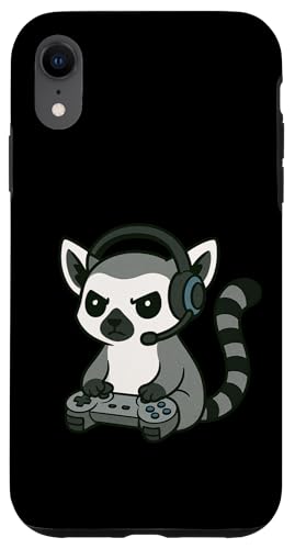 Lemur Gamer Gaming Retro Videospiele Zoo Jungen Mädchen Kinder Hülle für iPhone XR Lemur Gamer Gaming Retro Videospiele Zoo Jungen Mädchen Kinder Hülle für iPhone XR von GamerAxis1