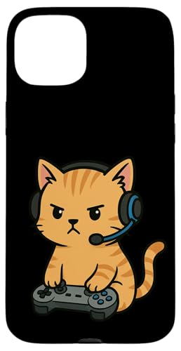 Orange Cat Gamer Gaming Retro Videospiele Jungen Mädchen Kinder Hülle für iPhone 15 Plus Orange Cat Gamer Gaming Retro Videospiele Jungen Mädchen Kinder Hülle für iPhone 15 Plus von GamerAxis1