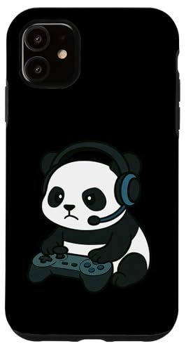 Panda Gamer Gaming Retro Videospiele Jungen Mädchen Kinder Hülle für iPhone 11 Panda Gamer Gaming Retro Videospiele Jungen Mädchen Kinder Hülle für iPhone 11 von GamerAxis1