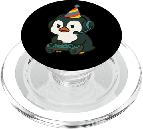 Pinguin Gamer Gaming Geburtstag Videospiele Jungen Mädchen Kinder PopSockets PopGrip für MagSafe Pinguin Gamer Gaming Geburtstag Videospiele Jungen Mädchen Kinder PopSockets PopGrip für MagSafe von GamerAxis1