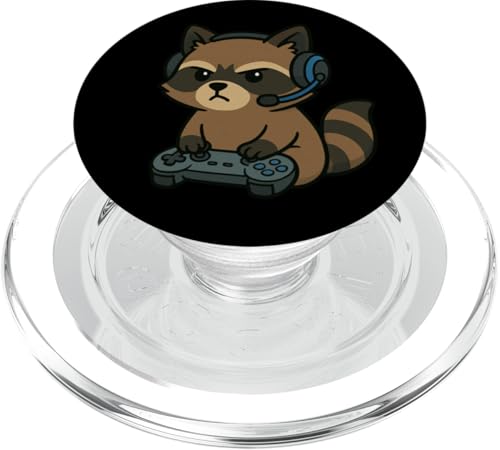 Raccoon Gamer Gaming Retro Videospiele Zoo Jungen Mädchen Kinder PopSockets PopGrip für MagSafe Raccoon Gamer Gaming Retro Videospiele Zoo Jungen Mädchen Kinder PopSockets PopGrip für MagSafe von GamerAxis1