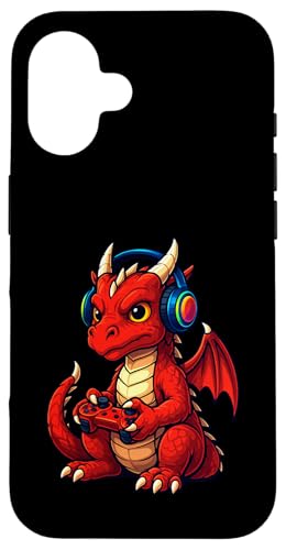Red Dragon Gamer Gaming Retro Videospiele Jungen Mädchen Kinder Hülle für iPhone 16 Red Dragon Gamer Gaming Retro Videospiele Jungen Mädchen Kinder Hülle für iPhone 16 von GamerAxis1