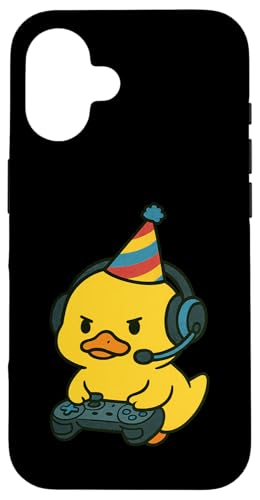 Yellow Duck Gamer Gaming Geburtstag Videospiele Jungen Mädchen Kinder Hülle für iPhone 16 Yellow Duck Gamer Gaming Geburtstag Videospiele Jungen Mädchen Kinder Hülle für iPhone 16 von GamerAxis1