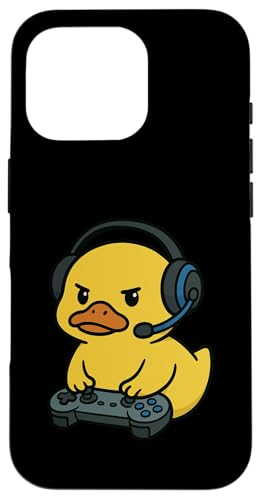 Yellow Duck Gamer Gaming Retro Videospiele Zoo Jungen Mädchen Kind Hülle für iPhone 16 Pro Yellow Duck Gamer Gaming Retro Videospiele Zoo Jungen Mädchen Kind Hülle für iPhone 16 Pro von GamerAxis1